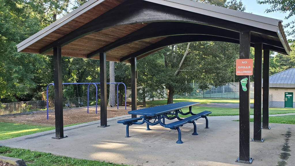 Cobb Park Smyrna Shaded bench pavilion