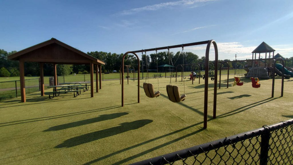 Swift Cantrell Park Cobb Kennesaw Inclusive playground ages 2-5 covered seating