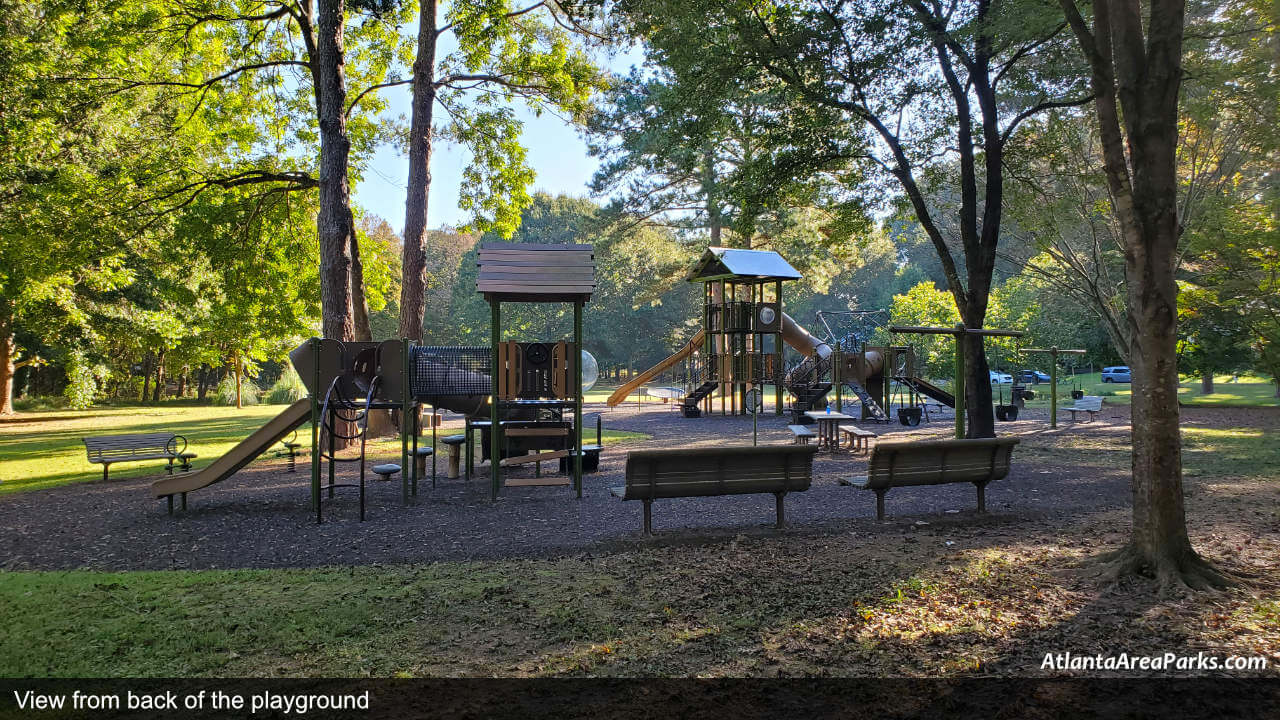 Atlanta Memorial Park Fulton Buckhead Back side of playground