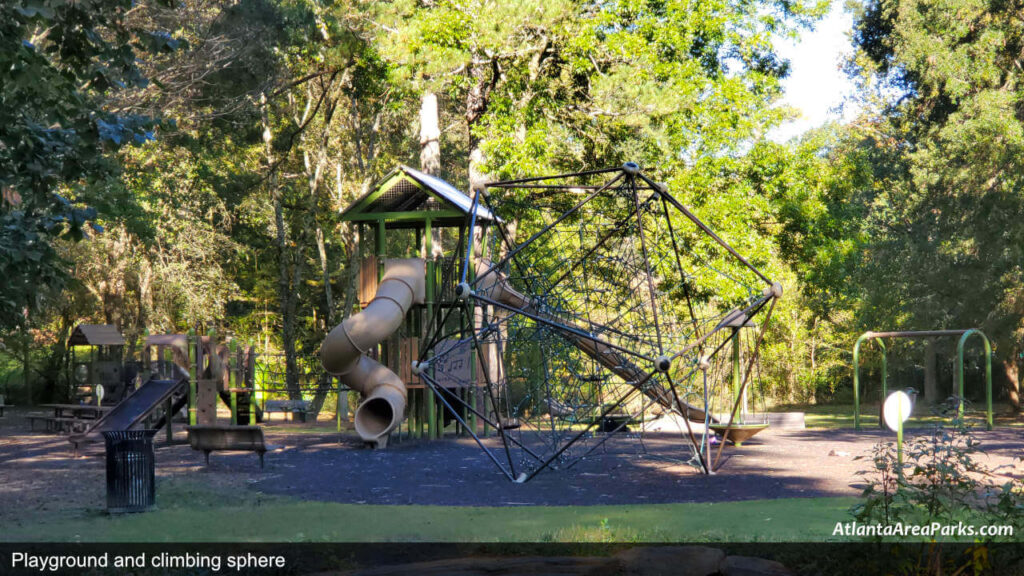 Atlanta Memorial Park Fulton Buckhead Playground climbing sphere