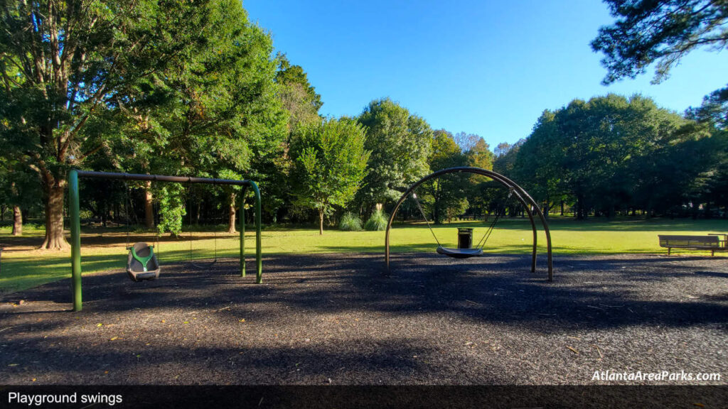 Atlanta Memorial Park Fulton Buckhead Playground swings
