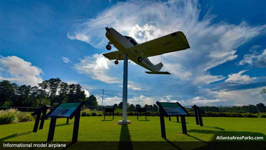 Aviation-Park-Kennesaw-Cobb-Informational-model-airplane