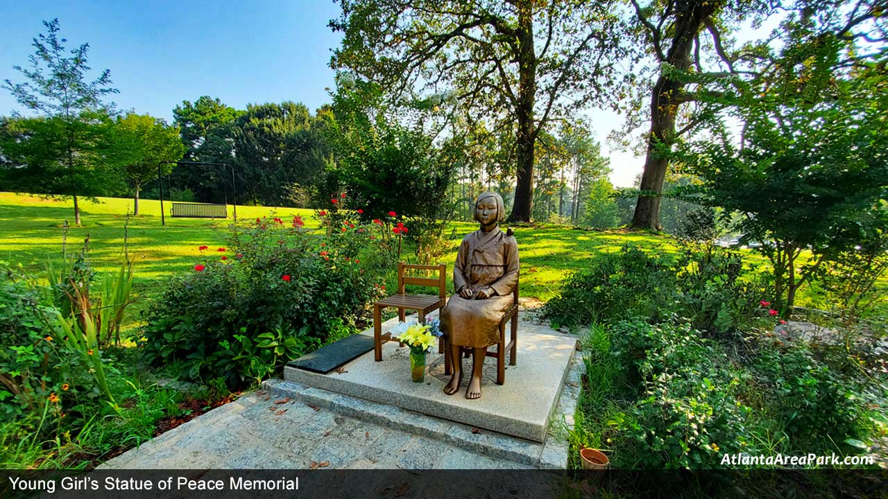 Blackburn-Park-Dekalb-Brookhaven-Young-Girls-Statue-of-Peace-memorial