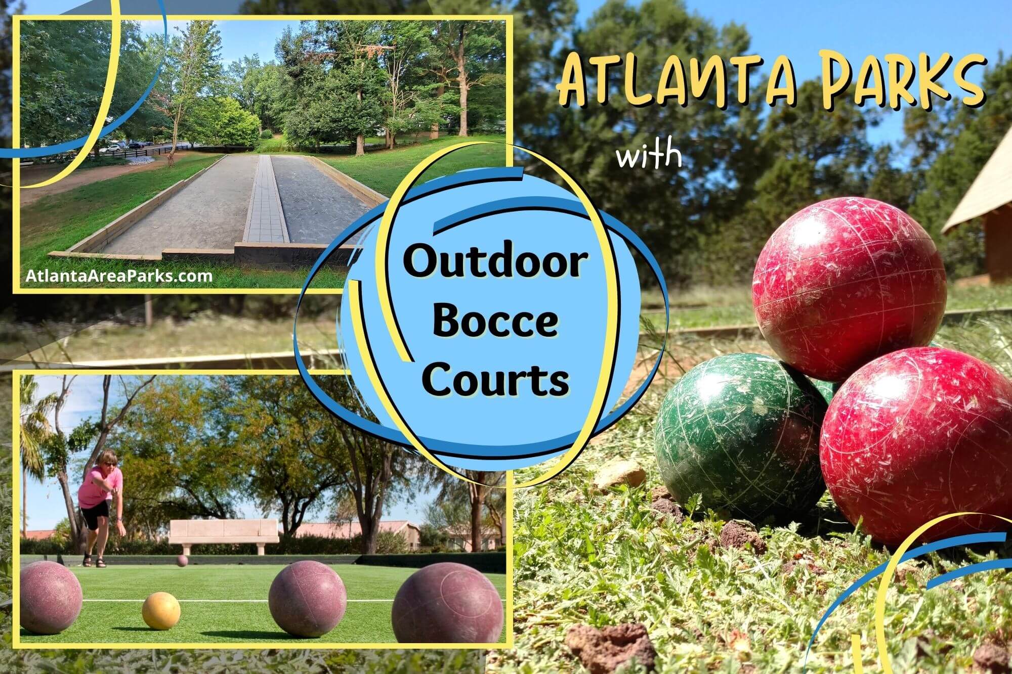 Atlanta Area Parks Outdoor games Bocce courts