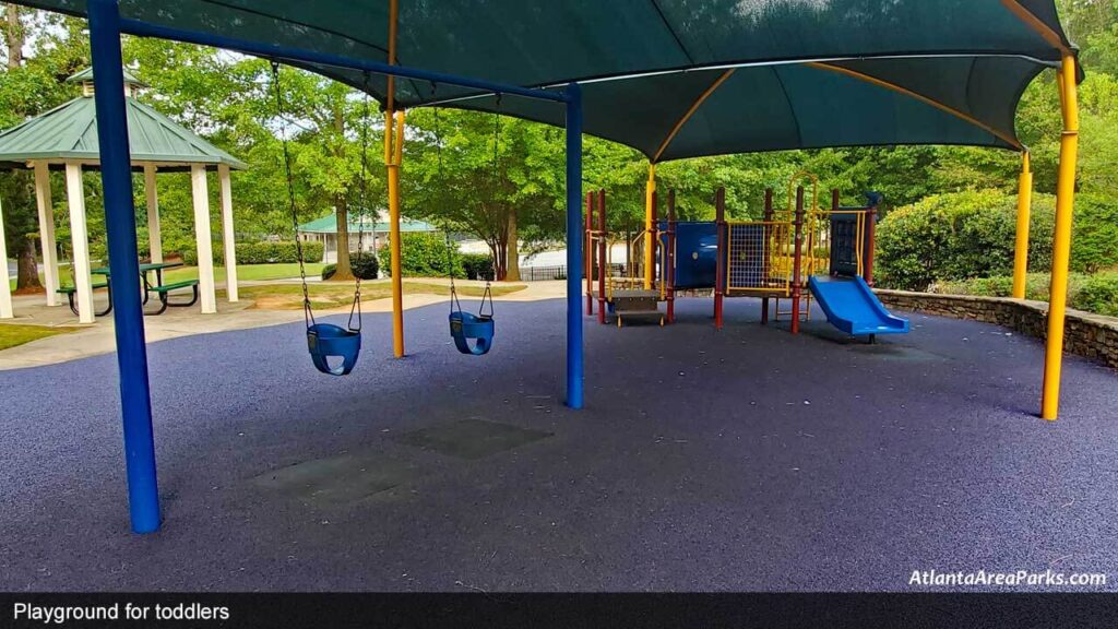 Brook-Run-Park-Dekalb-Dunwoody-Playground-for-ages-2-to-5-with-shade-canopy-and-swings