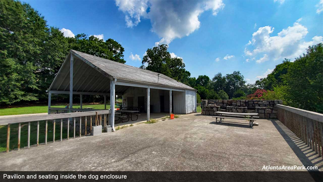 Brookhaven-Park-Dekalb-Pavilion-and-seating-inside-the-dog-enclosure