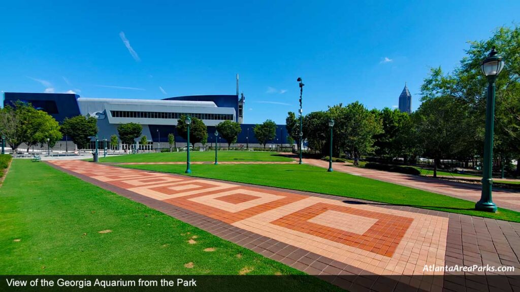 Centennial-Olympic-Park-Fulton-Atlanta-View-of-the-Georgia-Aquarium-from-the-Park