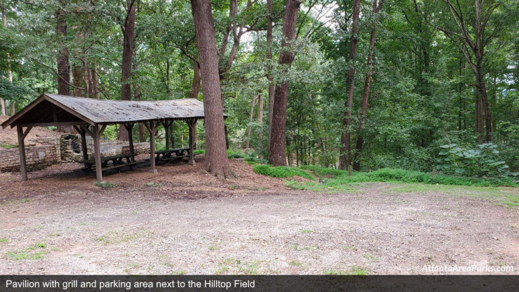 Chastain Park Fulton Atlanta Buckhead Pavilion with grill next to the Hilltop Field