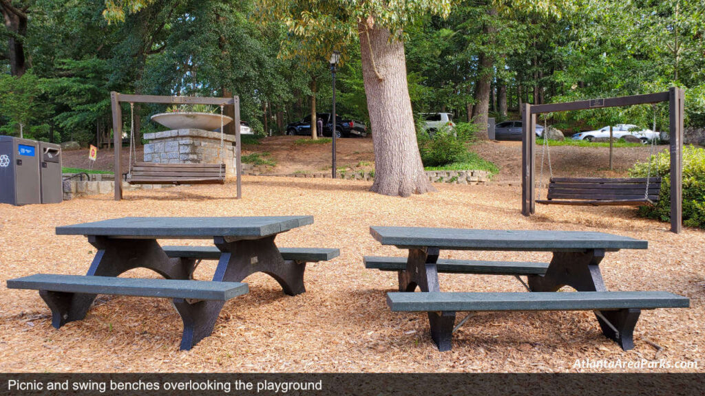 Chastain Park Fulton Atlanta Buckhead Playground Picnic benches and view area