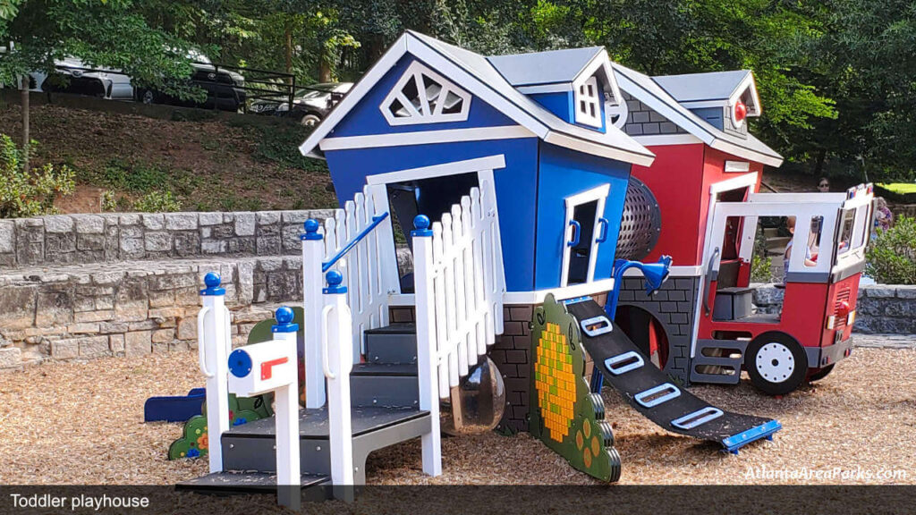 Chastain Park Fulton Atlanta Buckhead Playground Toddler climbing playhouse