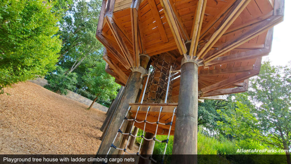 Chastain Park Fulton Atlanta Buckhead Playground Treehouse climbing cargo nets