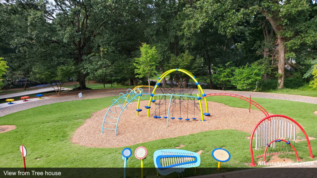 Chastain Park Fulton Atlanta Buckhead Playground view from Treehouse