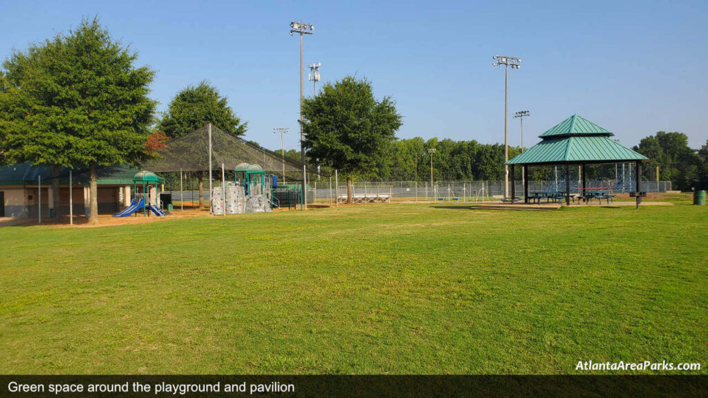 Chuck Camp Park Cobb Smyrna Green space around the playground and pavilion