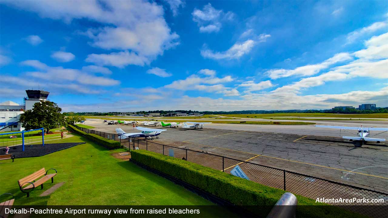 Dekalb-Peachtree-Airport-runway-view-from-raised-bleachers