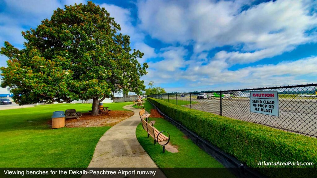 Doc-Manget-Memorial-Aviation-Park-Dekalb-Chamblee-Viewing-benches-for-Dekalb-Peachtree-runway