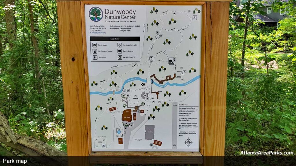Dunwoody-Nature-Center-Dekalb-Park-map