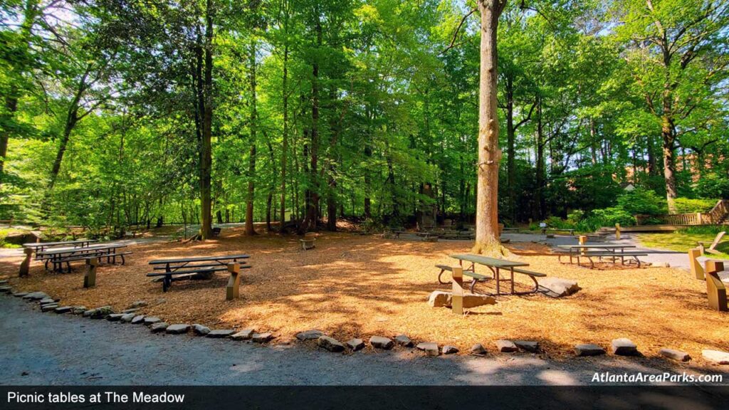 Dunwoody-Nature-Center-Dekalb-Picnic-tables-at-The-Meadow