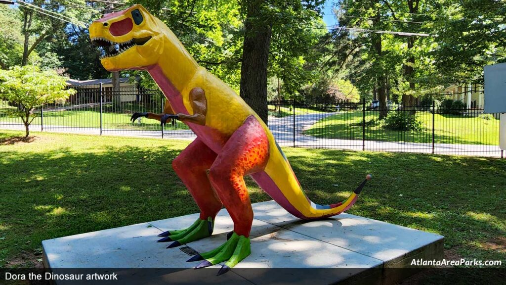 English-Oak-Park-DeKalb-Doraville-Dora-the-Dinosaur-artwork