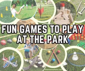 Games to play at the Park Article cover page showing a bunch of games