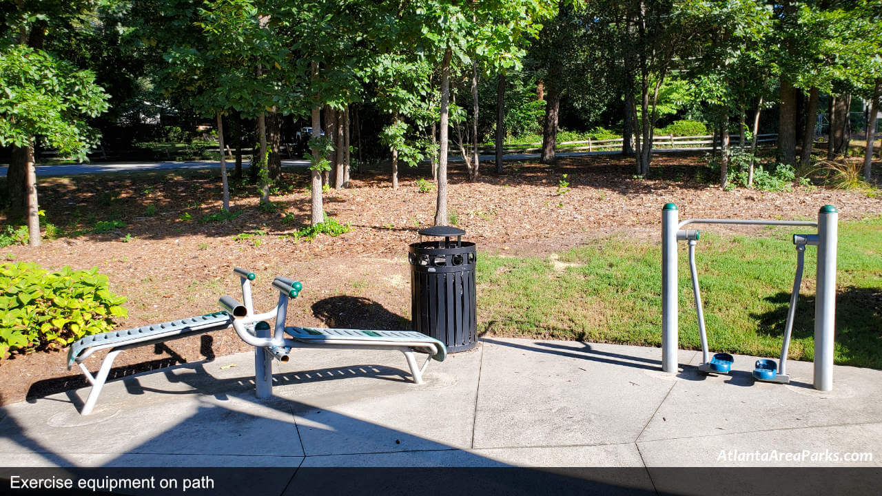 Georgetown Park DeKalb Dunwoody Exercise equipment on path