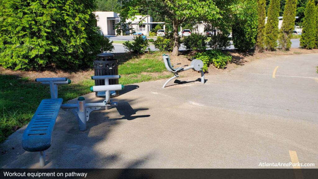 Georgetown Park DeKalb Dunwoody Workout equipment on pathway