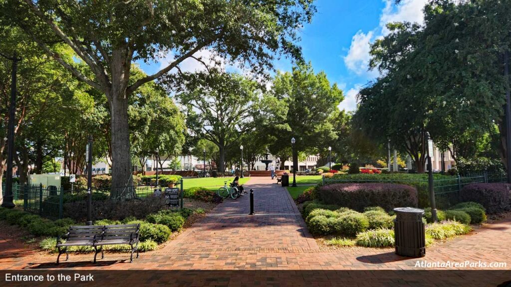 Glover-Park-in-Marietta-Square-Cobb-Entrance