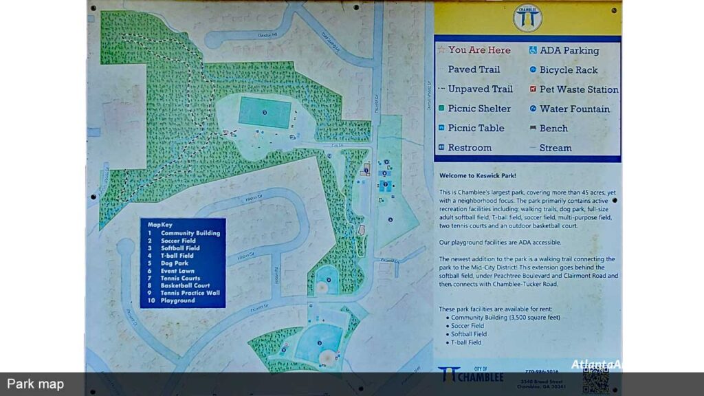 Keswick-Park-Dekalb-Chamblee-Park-map