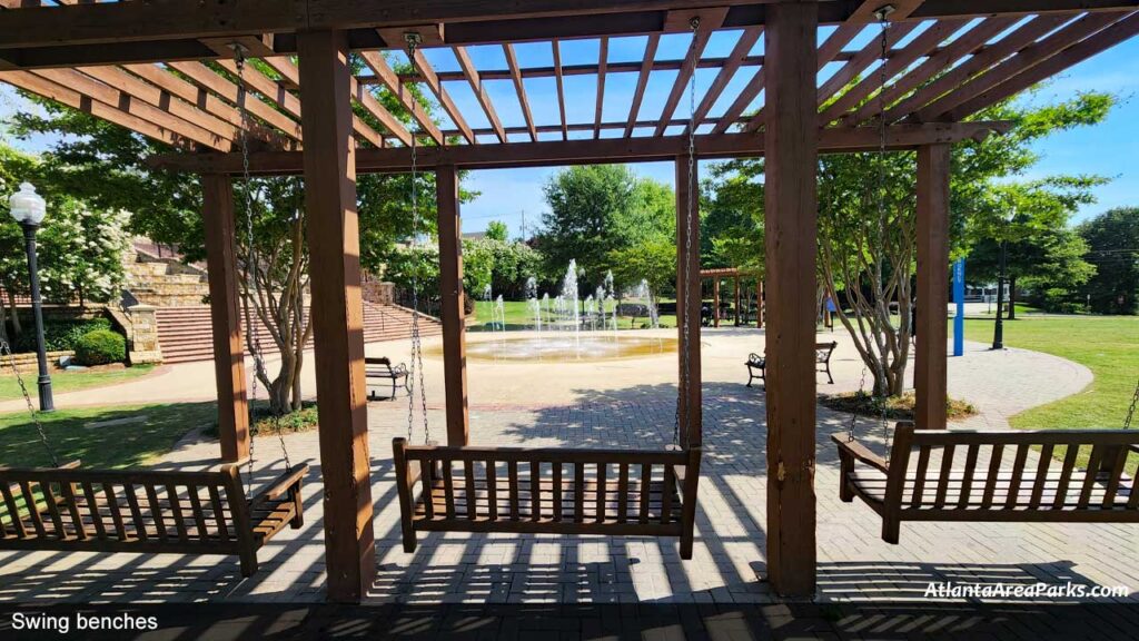 Lillian-Webb-Park-Gwinnett-Norcross-Swing-benches