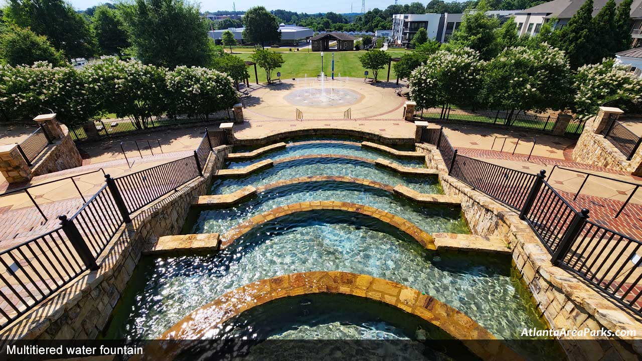 Lillian-Webb-Park-Gwinnett-Norcross-Tiered-water-fountain