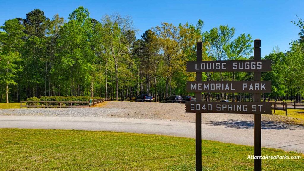 Louise-Suggs-Memorial-Park-Cobb-Austell-Frog-Rock-Disc-Golf-Park-sign-1