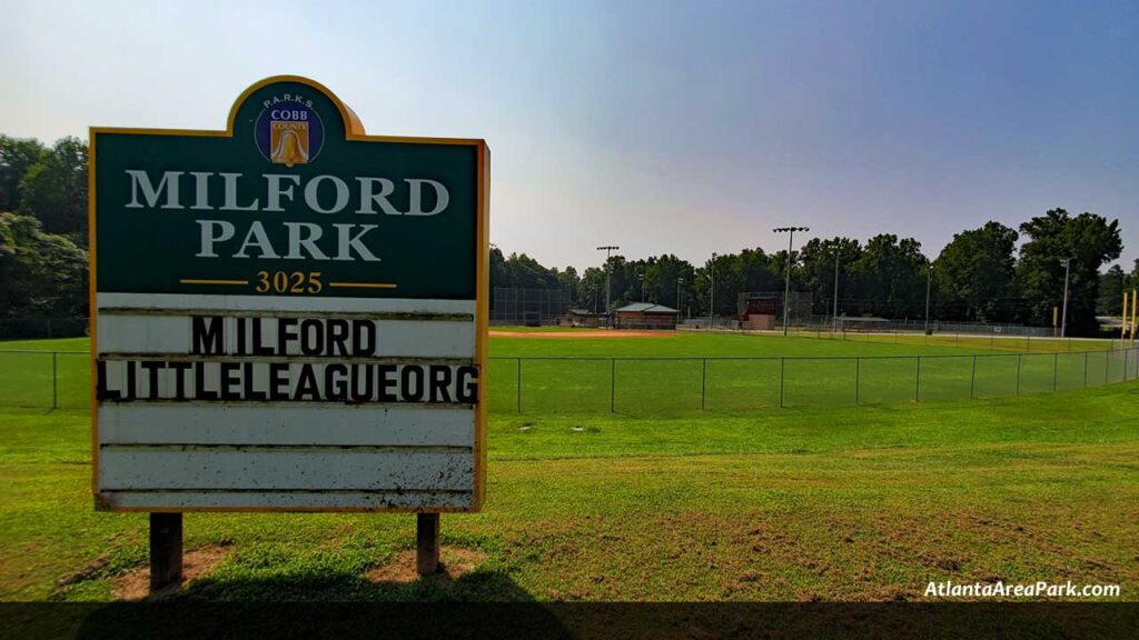 Milford-Park-Cobb-Marietta-Park-sign-post