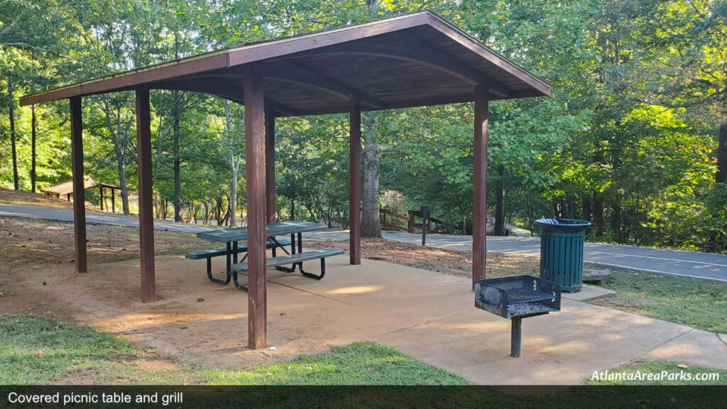 Newtown Park Fulton Johns Creek Covered picnic table and grill
