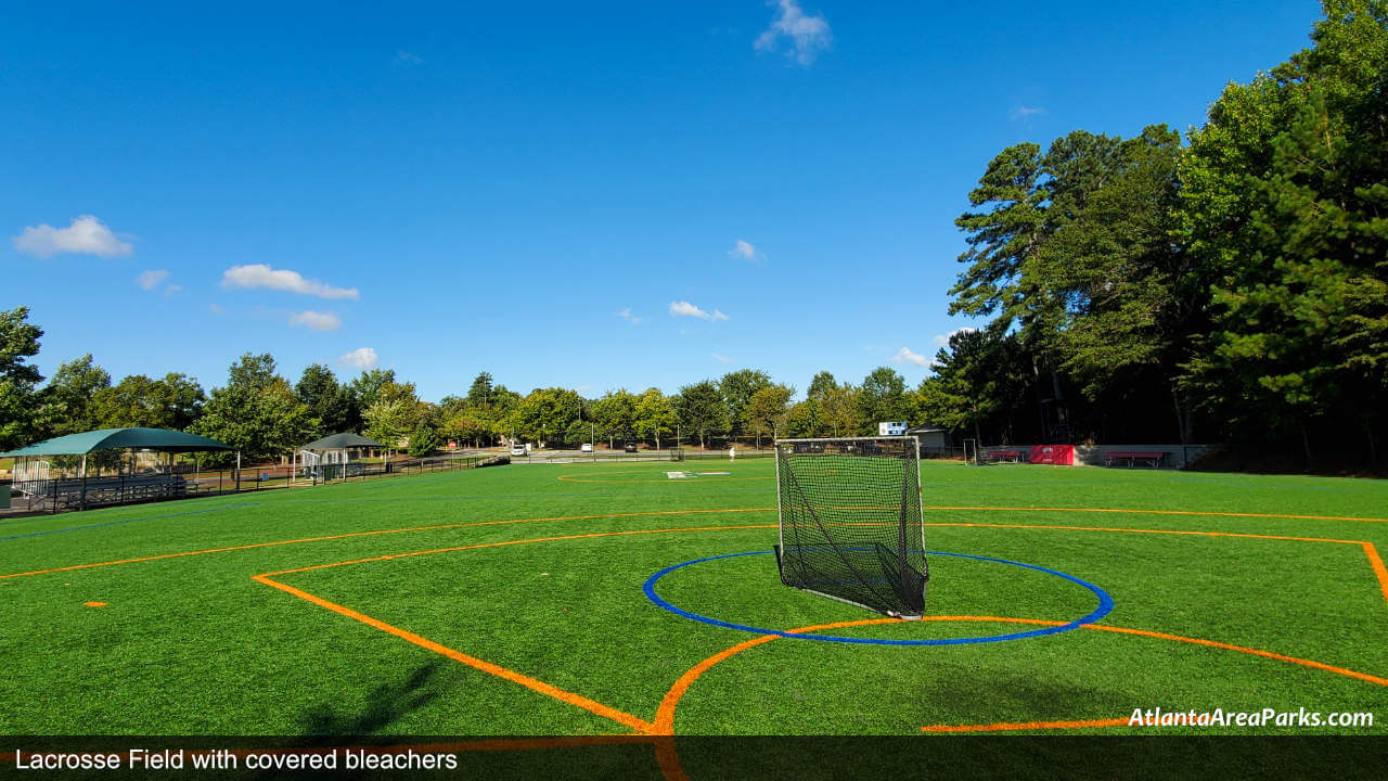 Newtown Park Fulton Johns Creek Lacrosse Field with covered bleachers