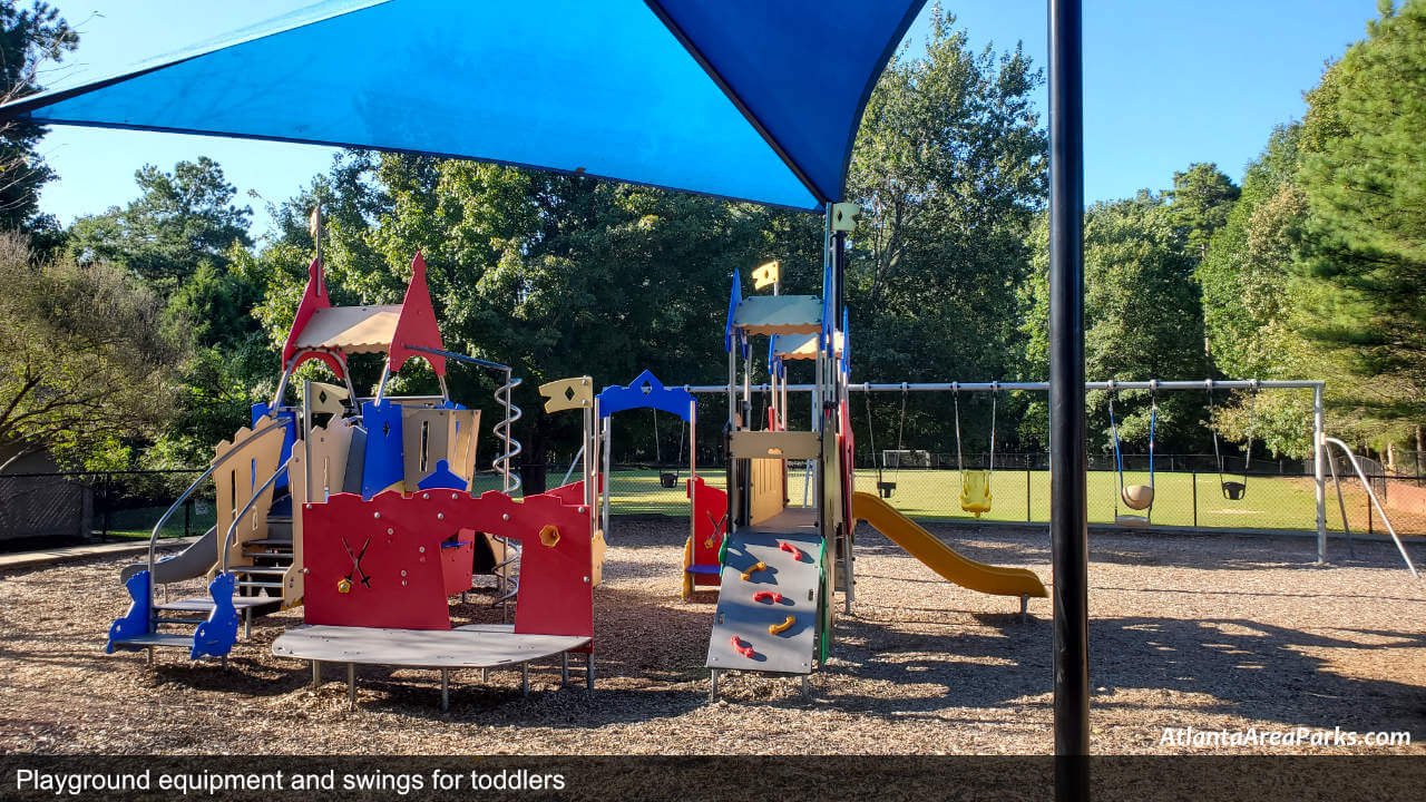 Newtown Park Fulton Johns Creek Playground equipment and swings for toddlers