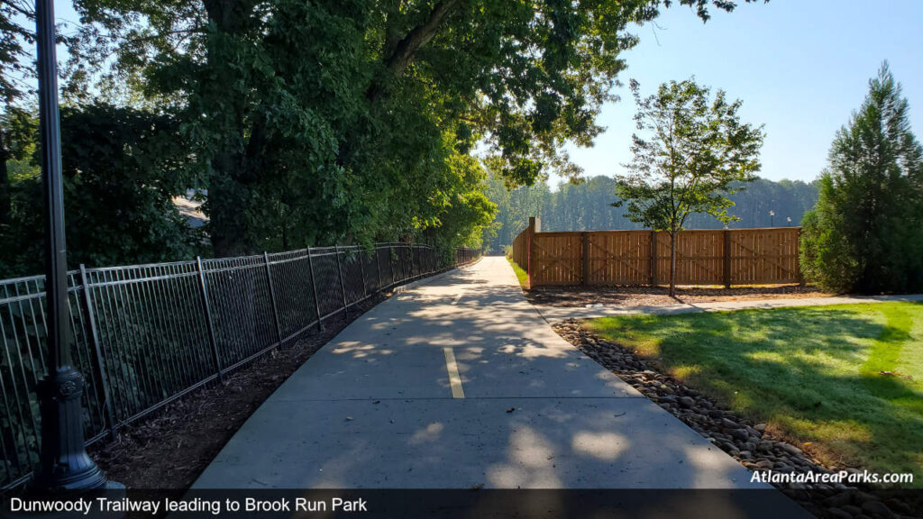 Pernoshal Park DeKalb Dunwoody Dunwoody Trailway leading to Brook Run Park