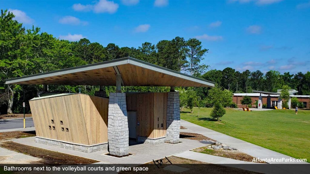 Skyland-Park-Dekalb-Brookhaven-Bathrooms-next-to-the-volleyball-courts-and-green-space