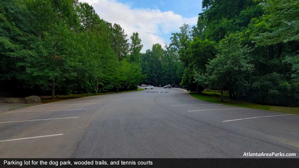 Sweat-Mountain-Park-Cobb-Marietta-Parking-lot-for-the-dog-park-wooded-trails-and-tennis-courts