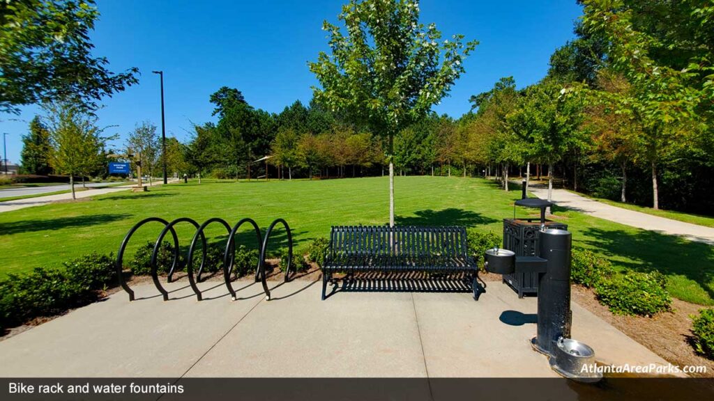 Westside-Fitness-Park-Fulton-Alpharetta-Bike-rack-and-water-fountains