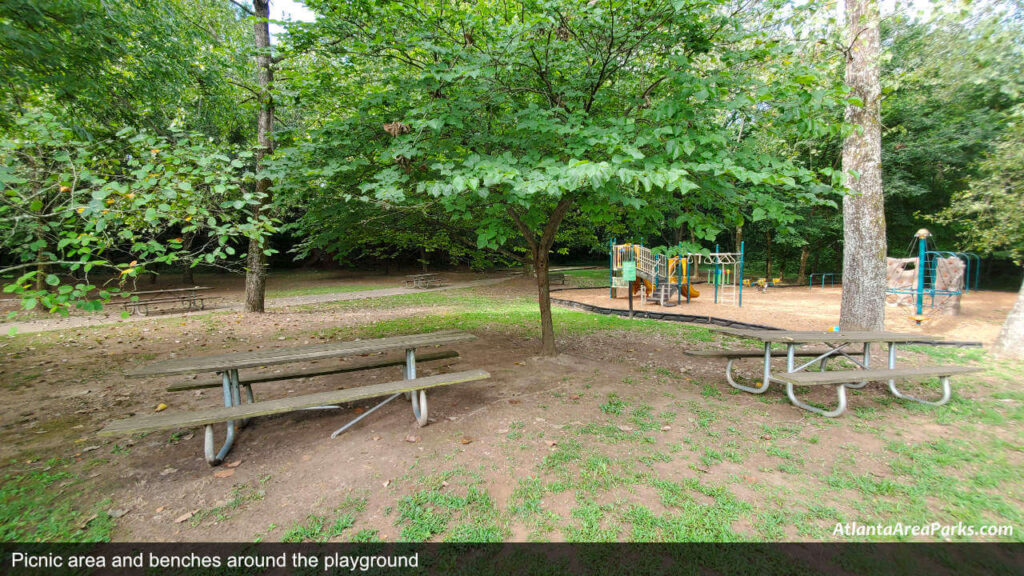 Whittier Mill Park Fulton Atlanta Picnic Area and benches