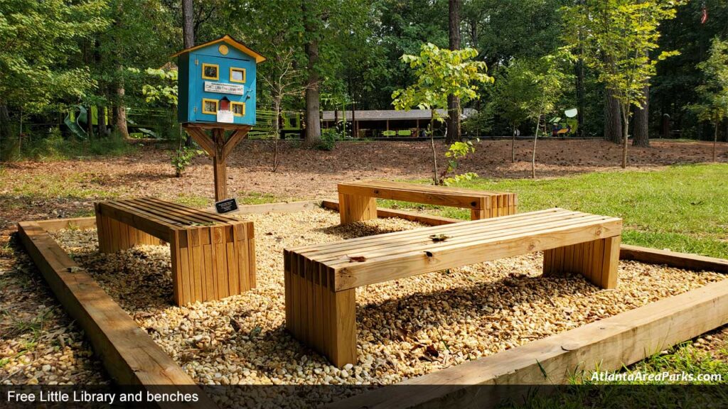 Windwood-Hollow-Park-Dunwoody-DeKalb-Free-Little-Library-and-benches