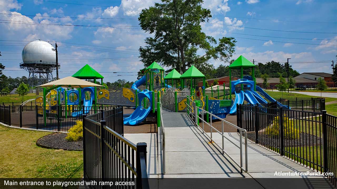 Windy-Hill-Community-Center-Smyrna-Cobb-Main-entrance-to-playground-with-ramp-access