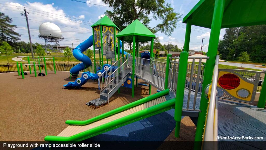 Windy-Hill-Community-Center-Smyrna-Cobb-Playground-with-ramp-accessible-roller-slide